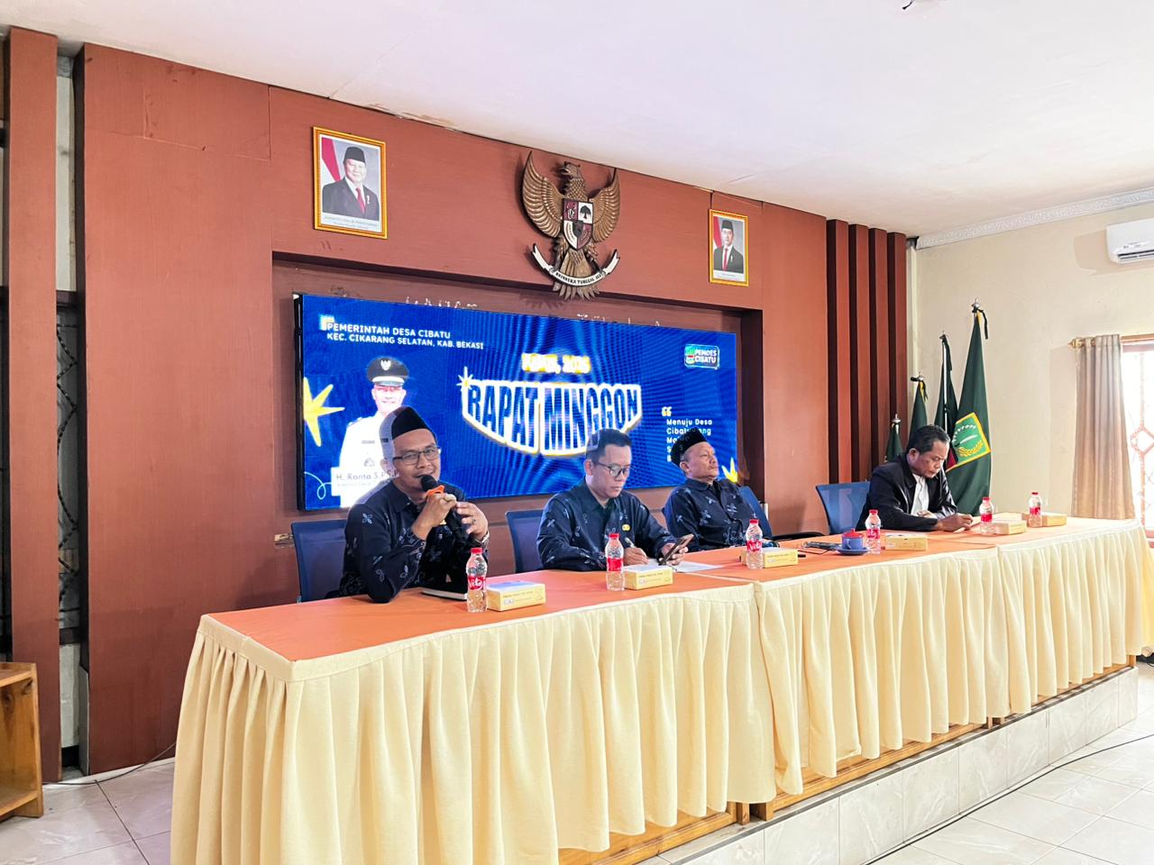 Rapat Minggon dan Halal Bihalal Desa Cibatu